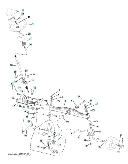 Husqvarna Tc 38 - Steering