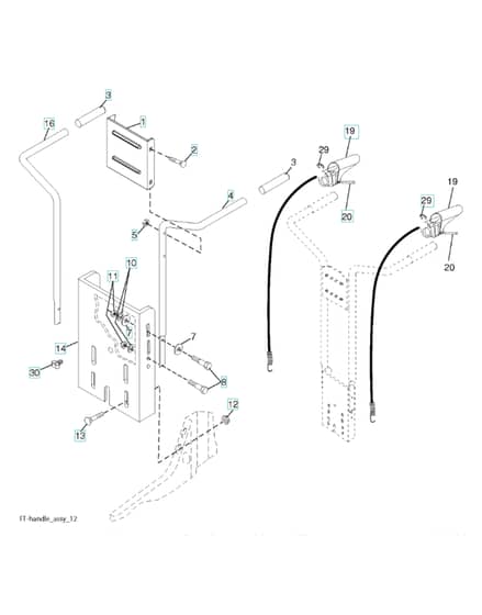 Husqvarna TF224 - 2017-9 - Handle