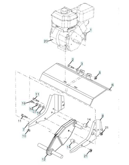 Husqvarna TF224 - 2017-9 - Transmission