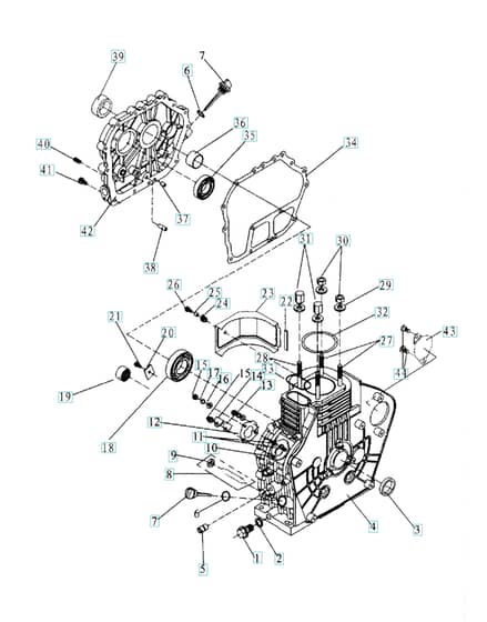 Husqvarna TF544 - Cylinder
