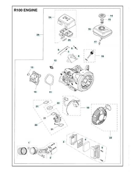 Husqvarna TF120P - 2020-2 - Engine