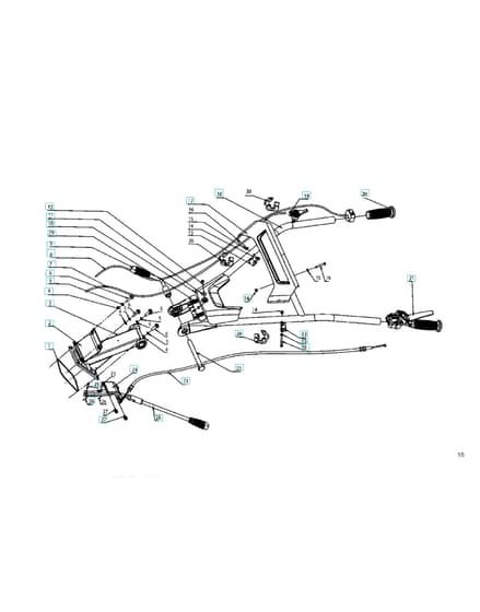 Husqvarna TF230 - Handle & Controls