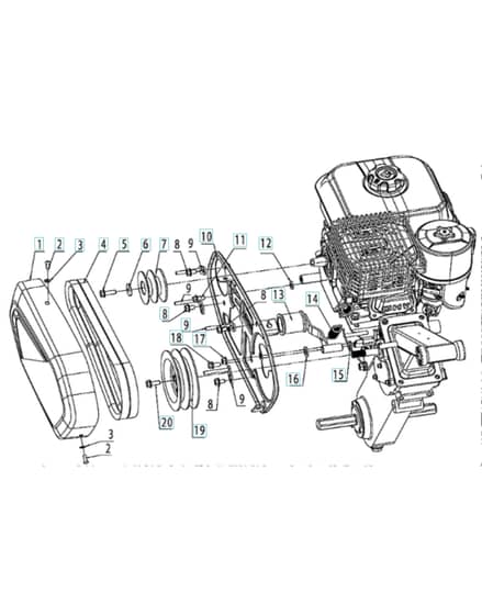 Husqvarna TF338 - Belt