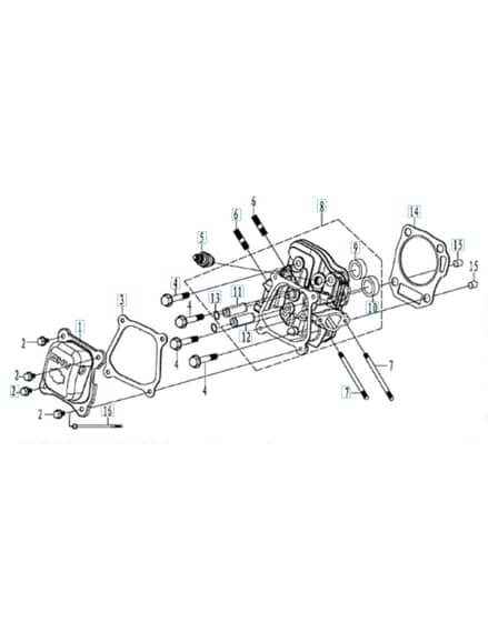 Husqvarna TF338 - Cylinder Cover