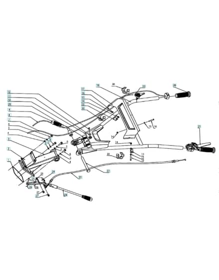 Husqvarna TF338 - Handle & Controls