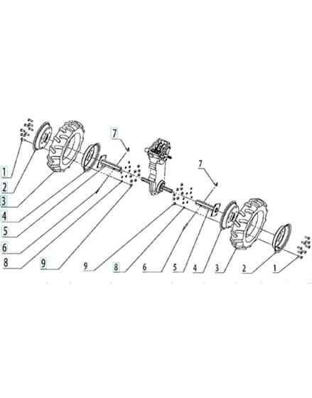 Husqvarna TF338 - Wheels & Tyres