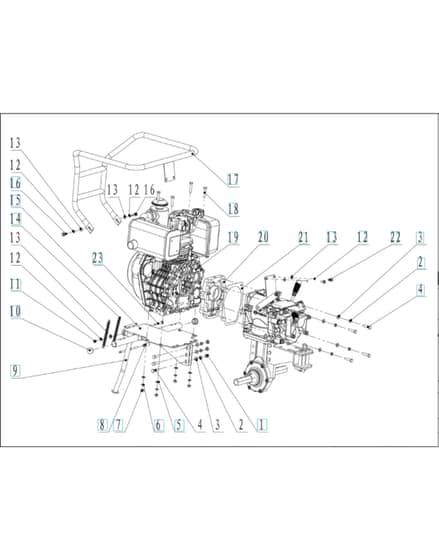 Husqvarna TF545D - Engine