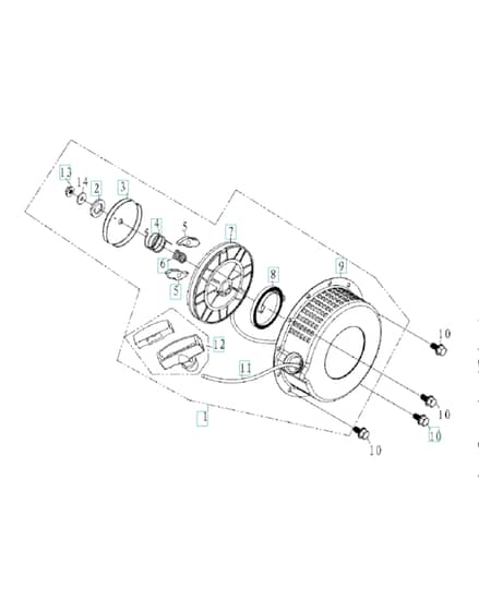Husqvarna TF545D - Starter