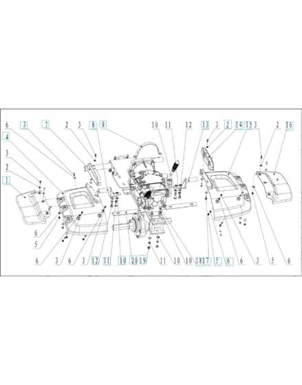 Husqvarna TF545DEPLUS - Tine Shield