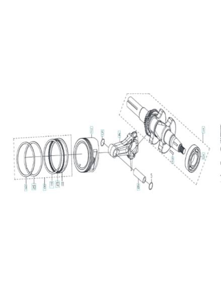 Husqvarna TF545P - Crankshaft