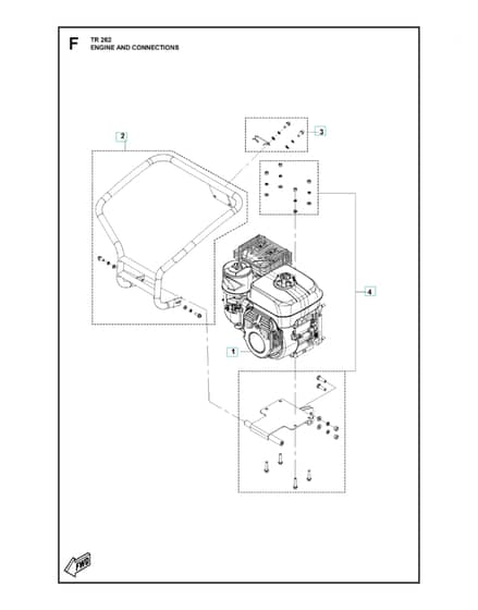Husqvarna TR262 - Engine And Connections