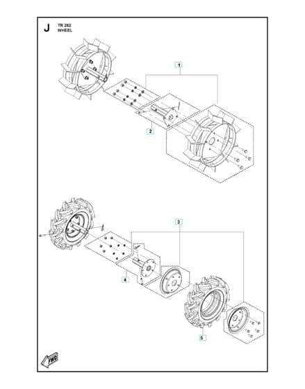 Husqvarna TR262 - Wheel