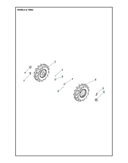 Husqvarna TR348 - Wheels & Tyres