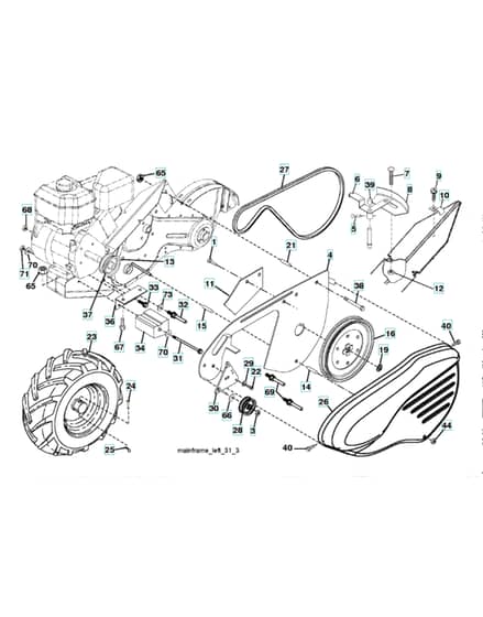 Husqvarna TR430DUAL - 2017-11 - Mainframe - Left Side