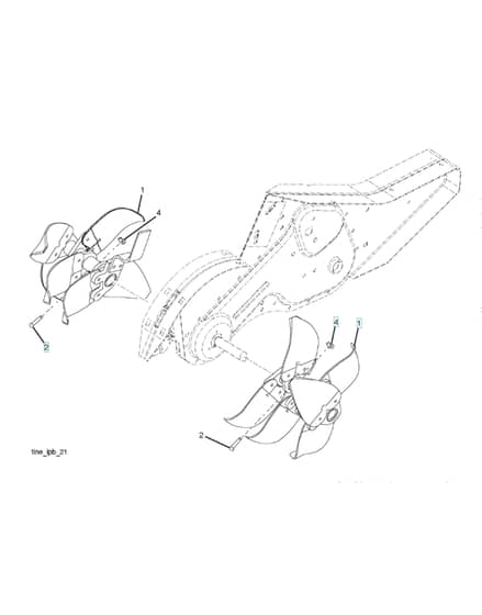 Husqvarna TR430DUAL - 2017-11 - Tine Assembly
