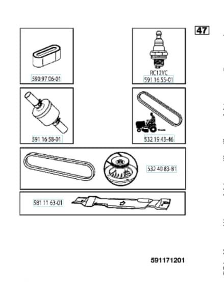 Husqvarna Ts 138M - Frequently Used Parts