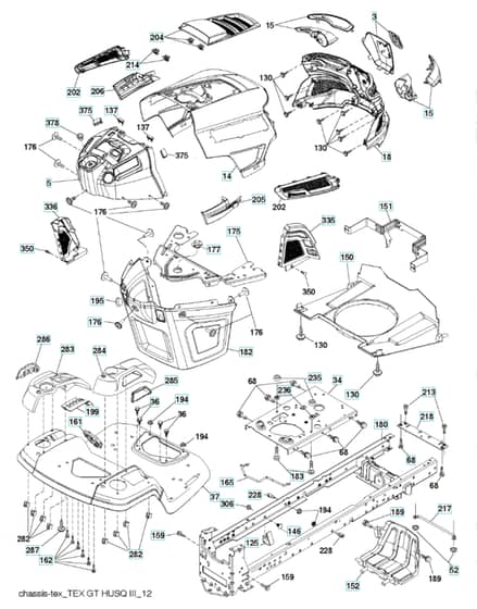 Husqvarna Ts 142K - Chassis & Enclosures