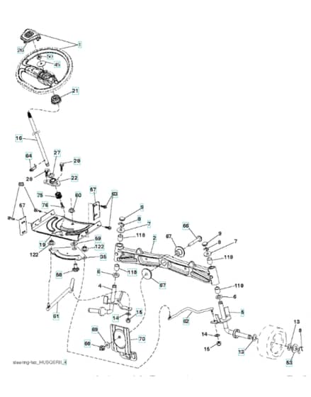 Husqvarna Ts 142T - Steering