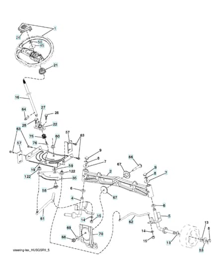 Husqvarna Ts 142Xk - Steering