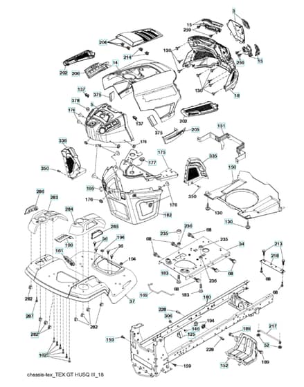 Husqvarna Ts 146X - Chassis & Frame