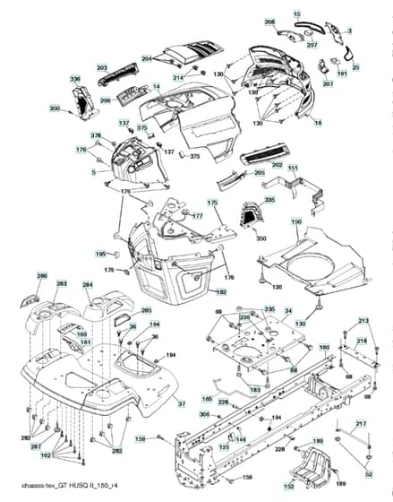 Husqvarna Ts 242 - Chassis & Enclosures