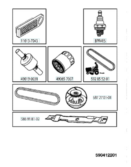 Husqvarna Ts 242Txd - Frequently Used Parts
