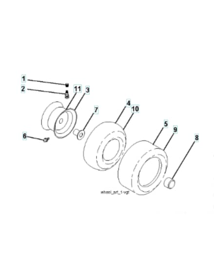Husqvarna Ts 243 - Wheels & Tyres