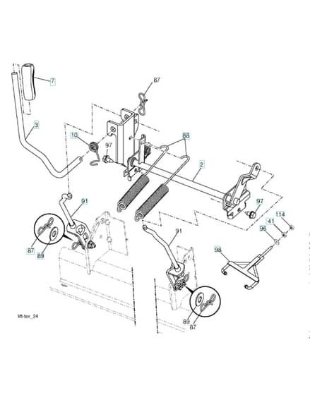 Husqvarna Ts 248G - Mower Lift Lever
