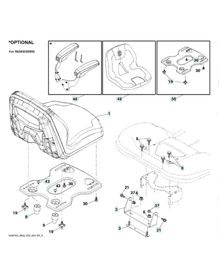 Husqvarna Ts 248Td - Seat
