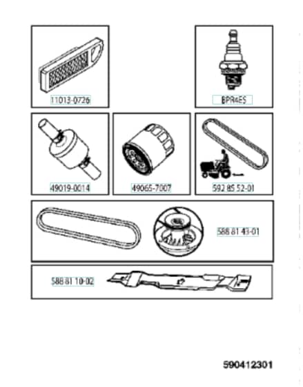 Husqvarna Ts 248Txd - Frequently Used Parts