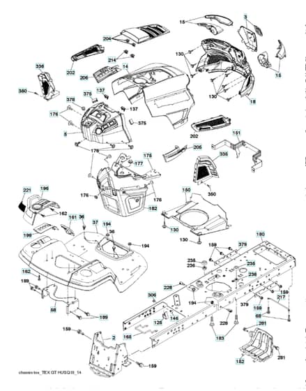 Husqvarna Ts 254G - Chassis & Enclosures