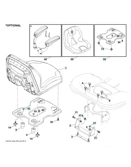 Husqvarna Ts 254G - Seat