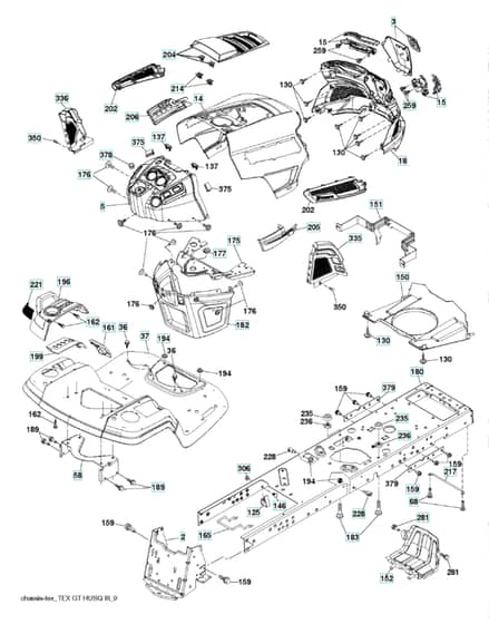 Husqvarna Ts 254Xg - Chassis & Enclosures