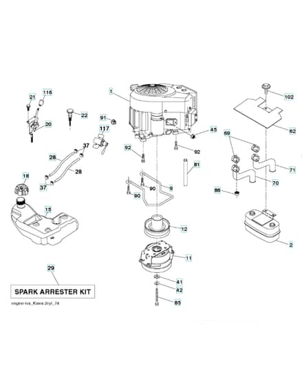 Husqvarna Ts 354-2023 - Engine
