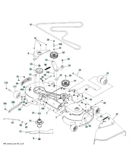 Husqvarna Ts 354Xd-2023 - Mower Deck & Cutting Deck