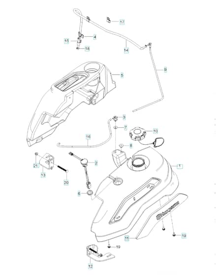 Husqvarna V554 - Fuel System