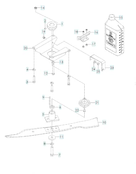 Husqvarna W21 H - Engine Plate