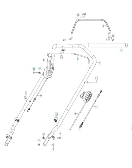 Husqvarna W21 - Handle & Controls