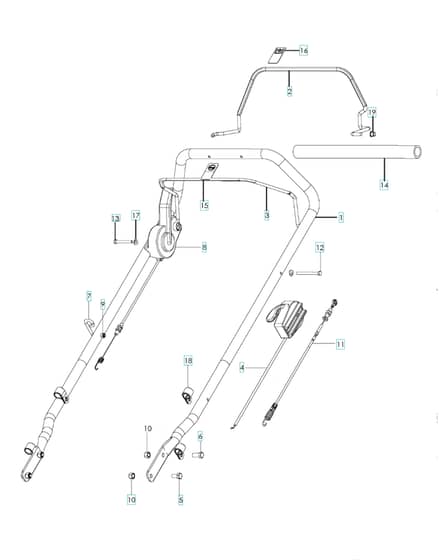 Husqvarna W21 SBHC - Handle & Controls