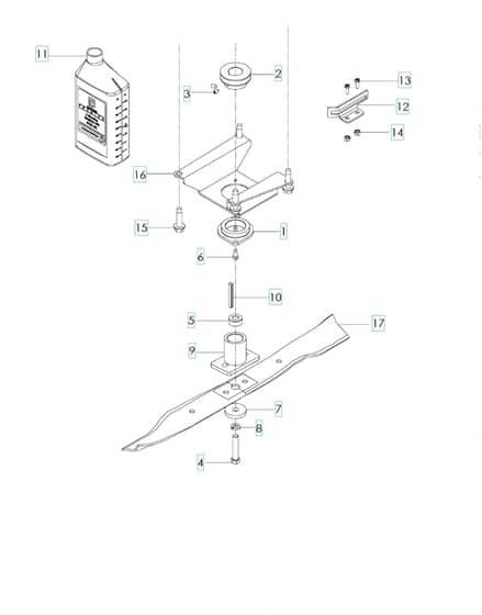 Husqvarna W21 SKC - Engine Plate
