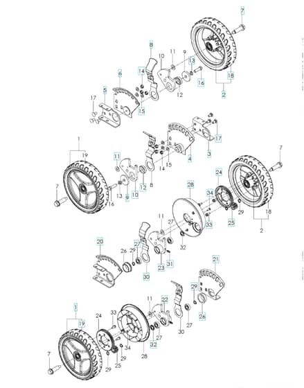 Husqvarna W21 SKC - Wheels & Tyres