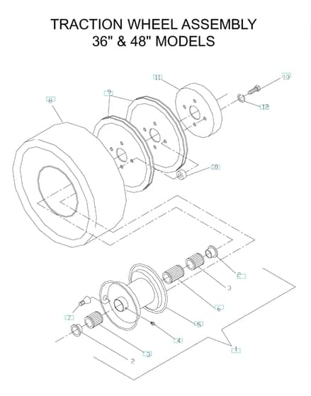 Husqvarna W3213A - 2001-9 - Wheels & Tyres