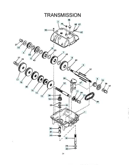 Husqvarna W3612A - 2001-9 - Transmission 2