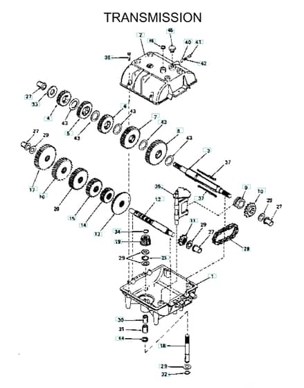 Husqvarna W3614A - 2001-9 - Transmission 2