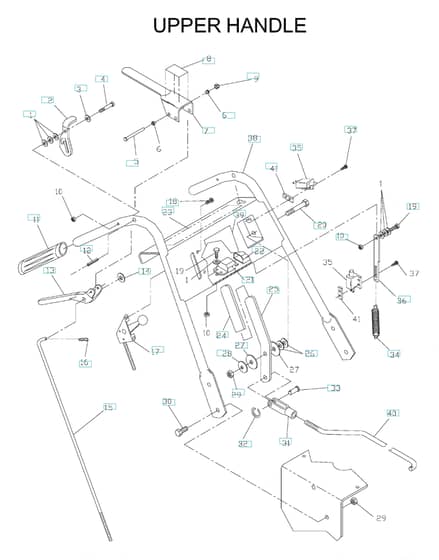 Husqvarna W4815A - 2001-9 - Handle & Controls
