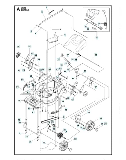 Husqvarna W520 - Chassis