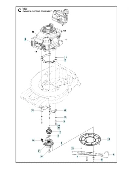 Husqvarna W520 - Engine & Cutting Equipment