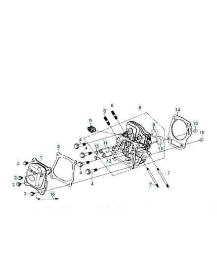 Husqvarna W80P - Cylinder