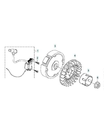 Husqvarna W80P - Flywheel