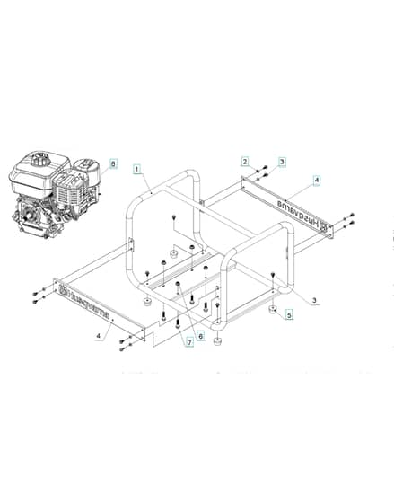 Husqvarna W80P - Frame
